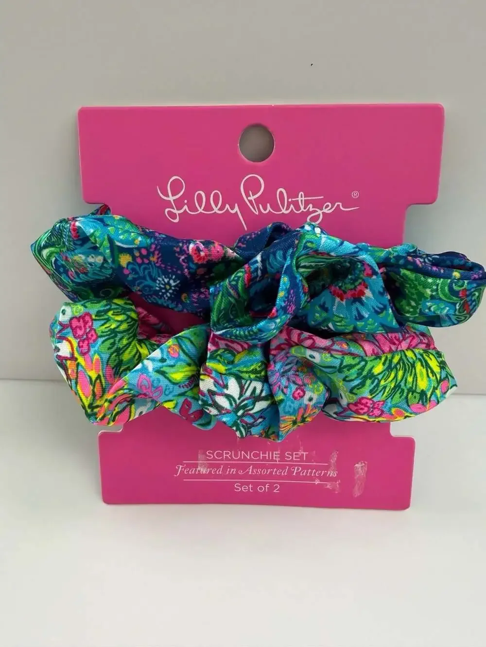 Lilly Pulitzer Scrunchie Set of 2 in Assorted Floral Patterns